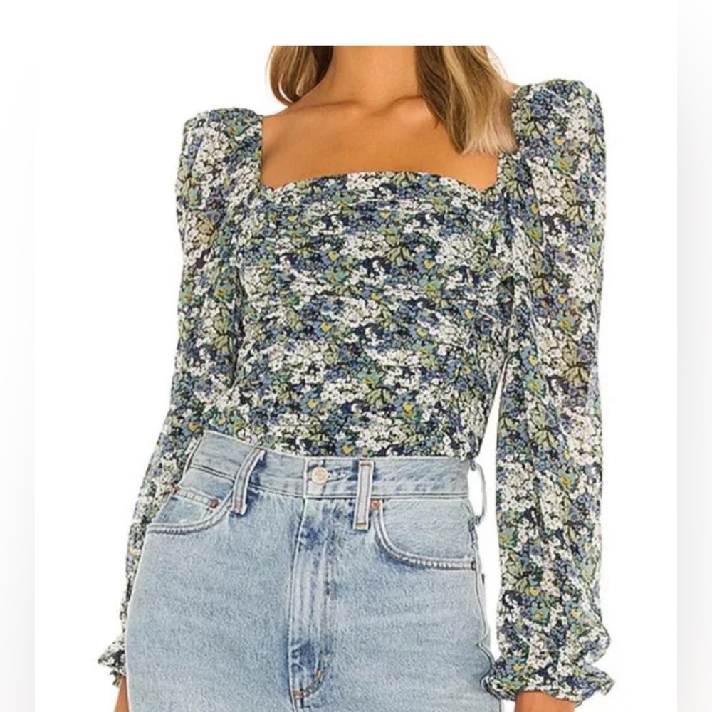 ASTR floral blouse
